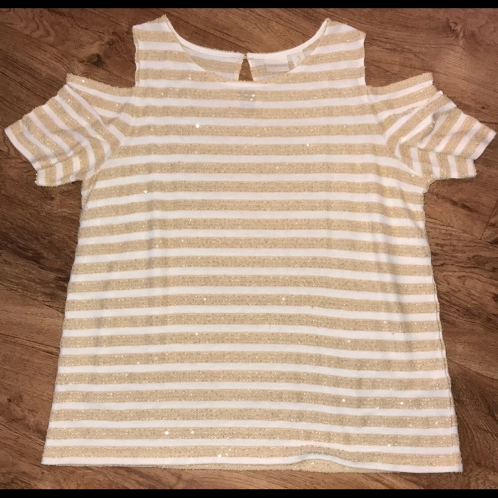 Chico’s cold-shoulder top